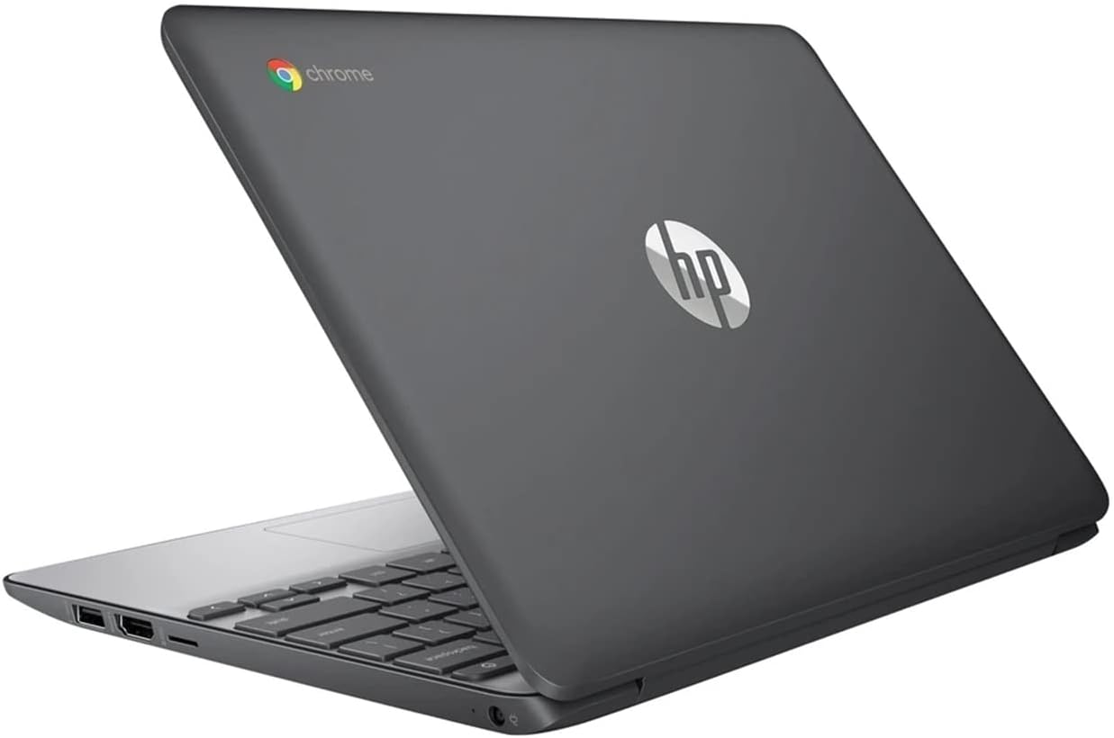 HP Chromebook 11 G5 11.6"  16GB eMMC Celeron® N3060 1.6GHz ChromeOS, Gray (Renewed)